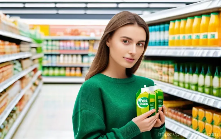 대체 플라스틱 소재의 수명 주기 평가 - Image Prompt 1: The Confused Eco-Consumer**
