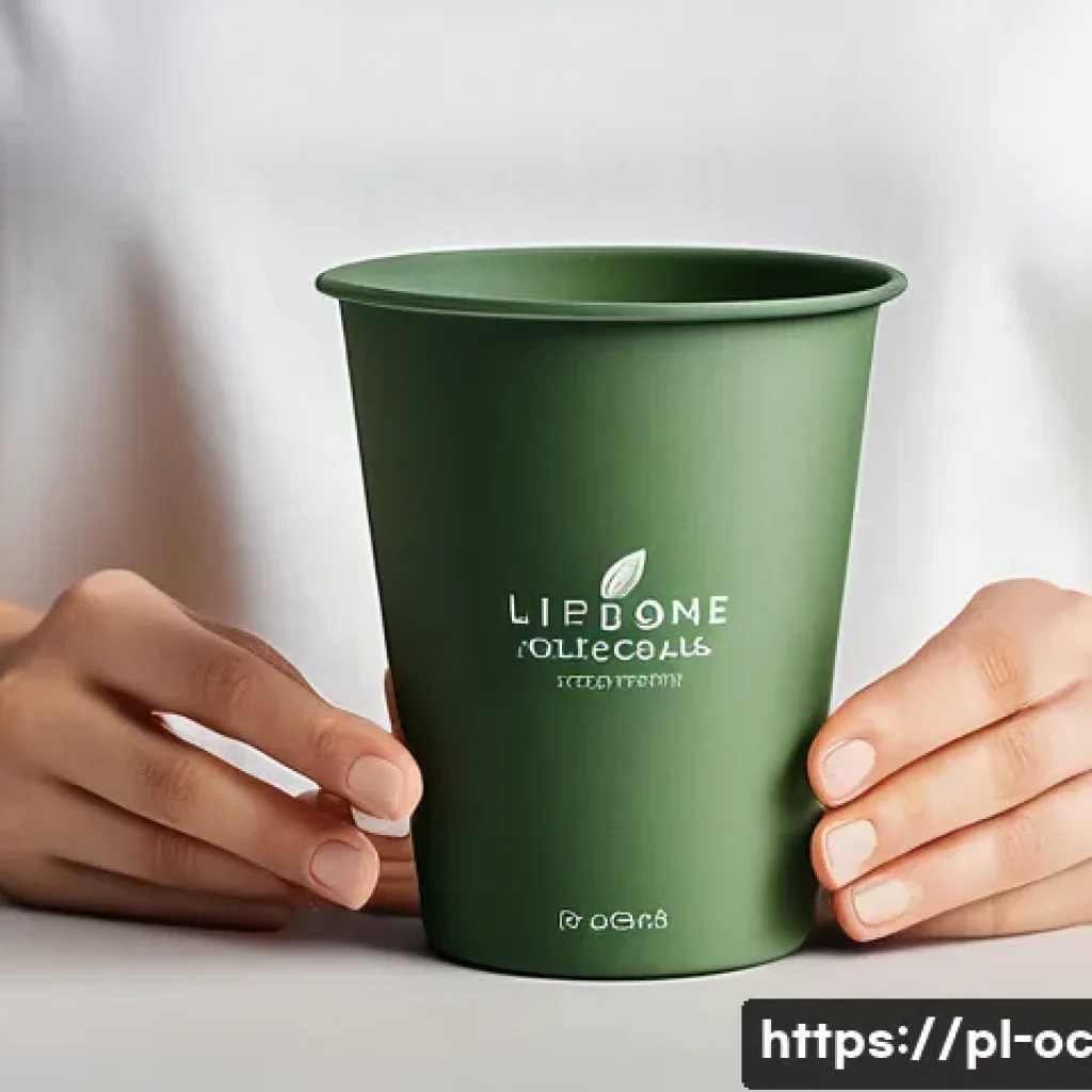대체 플라스틱 소재의 사용자 경험 - A detailed close-up of eco-friendly bioplastic kitchenware made from corn and sugarcane, featuring m...