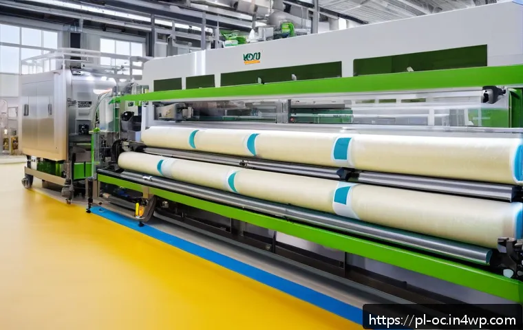 대체 플라스틱 소재의 지속 가능한 개발 - A modern eco-friendly packaging factory in Poland producing biodegradable food wraps made from potat...